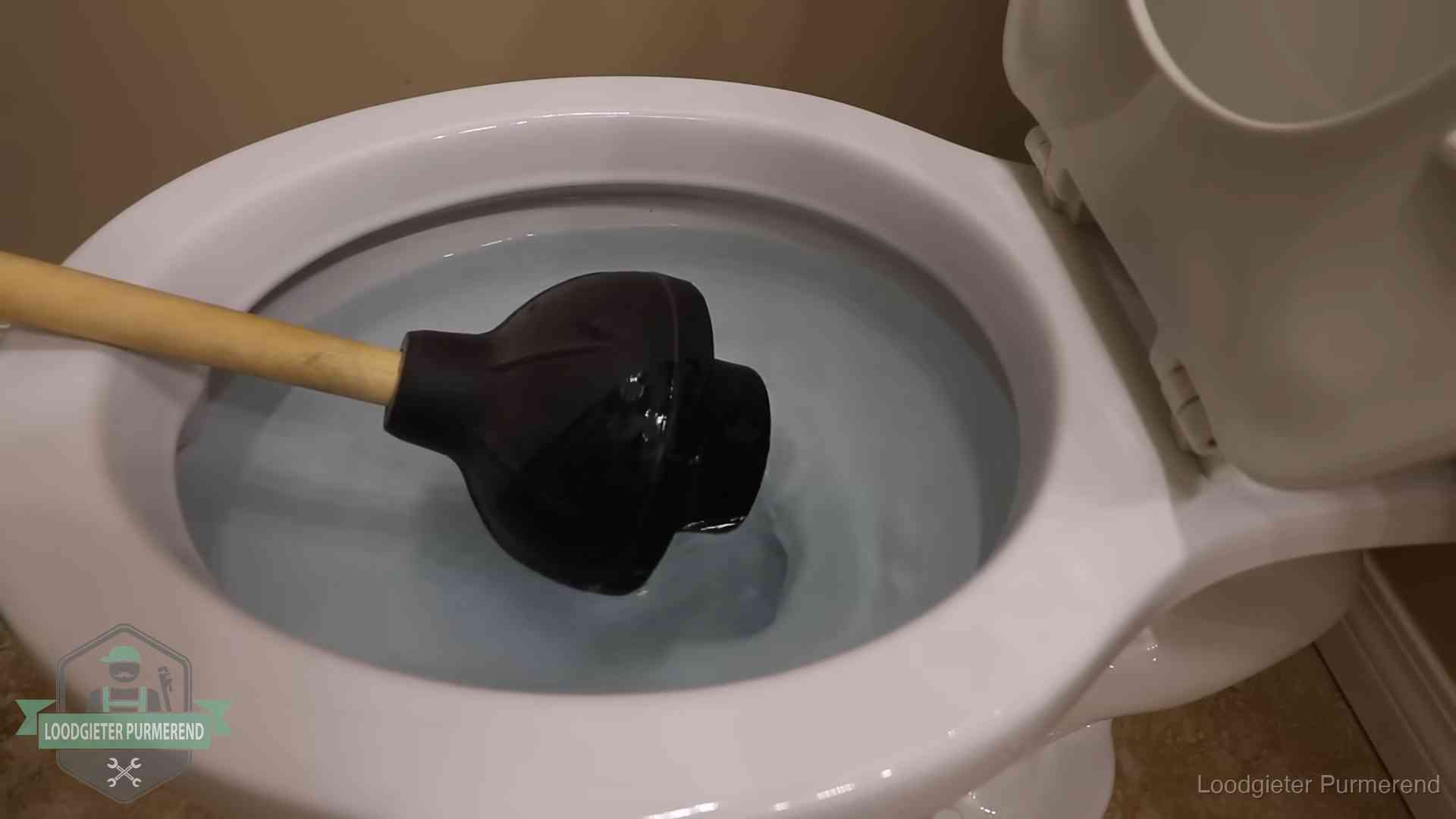 Wc vol water in Purmerend Plopper in een wc-pot die vol water staat in Purmerend